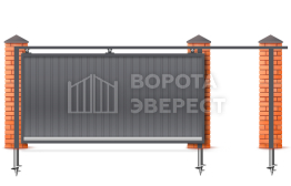 Откатные навесные ворота 2200×3000 ВЭ-5119